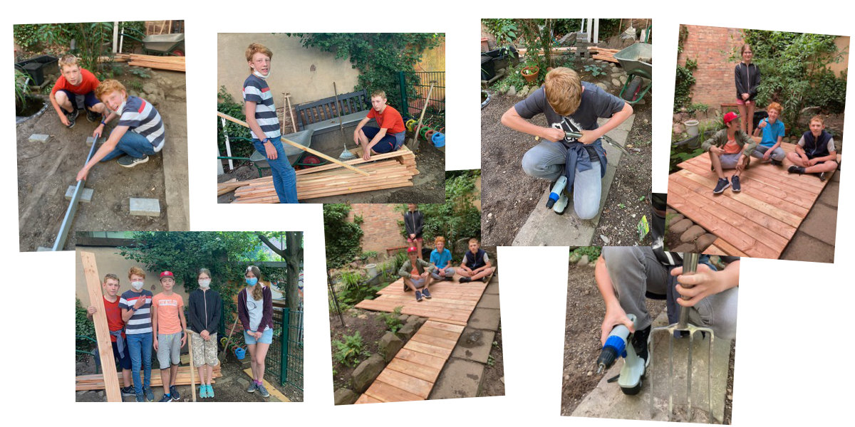 Baumaßnahme am Schulteich Juli 2021