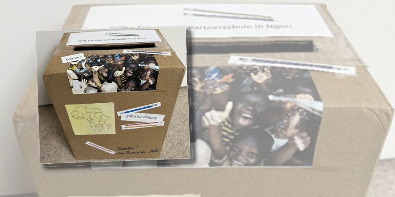 Stifte für unsere Partnerschule in Burundi